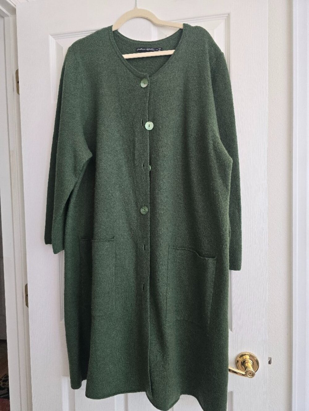 Gudrun Sjoden Forest Green Wool Jacket XXL